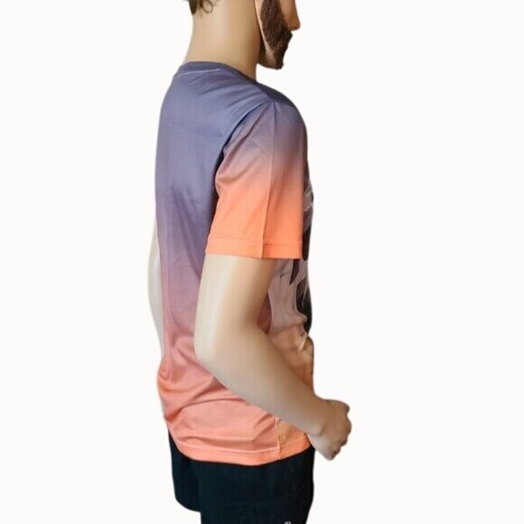 KTM Gradient Orange & Purple Graphic Short-Sleeve T-Shirt Lightweight Medium - Picture 6 of 6